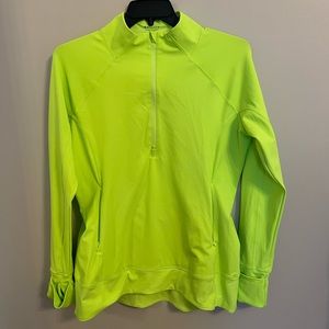 Neon Yellow/Green Athleta workout jacket